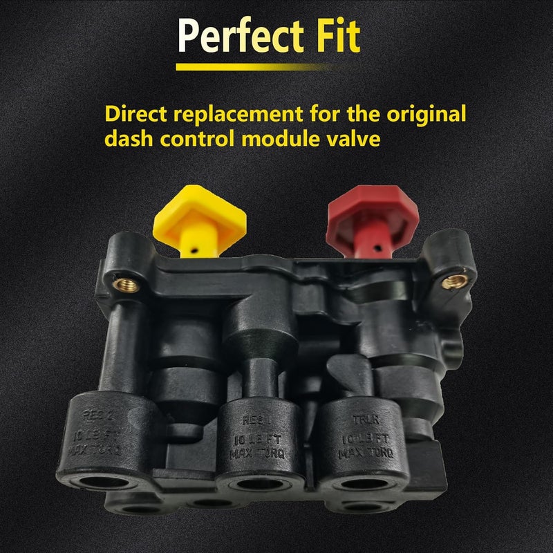 ZUVELLO KN-20611 Trailer Air Parking Brake Dash Control Module Valve Fit For 101890 Tectran 14539 PAI 34570 Meritor 9366490050 - Image 4